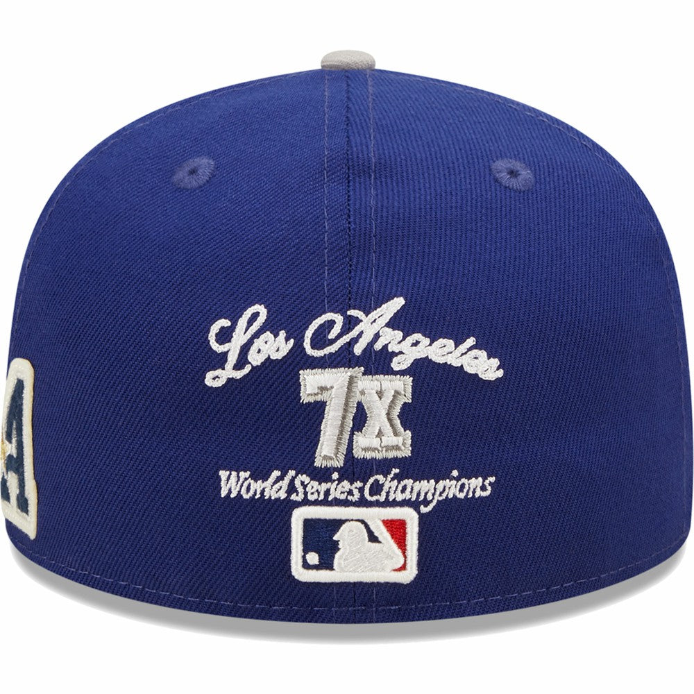 Los Angeles Dodgers New Era 2020 World Series Champions  Letterman 59FIFTY Fitted Hat - MLB Hats
