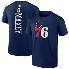 Navy Tyrese Maxey Philadelphia 76ers Playmaker T-Shirt | NBA