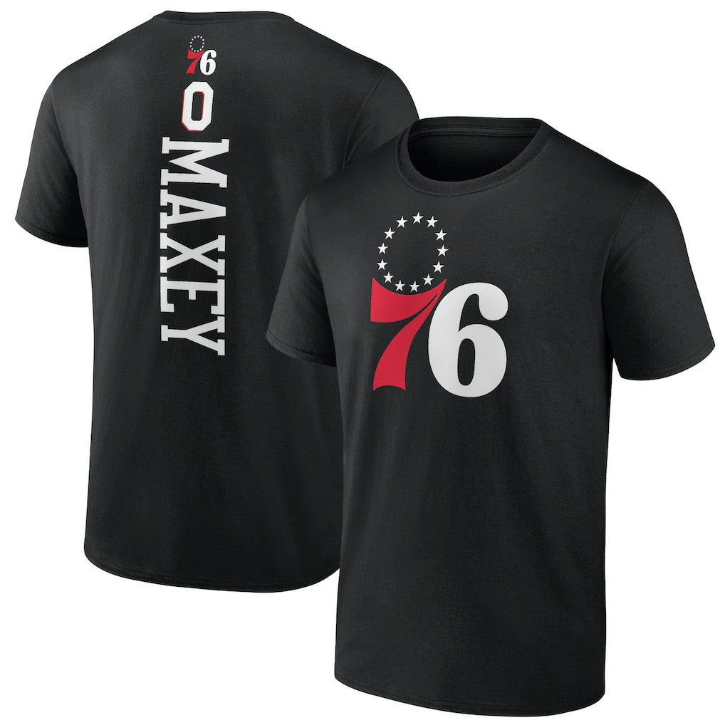 Black Tyrese Maxey Philadelphia 76ers Playmaker T-Shirt | NBA
