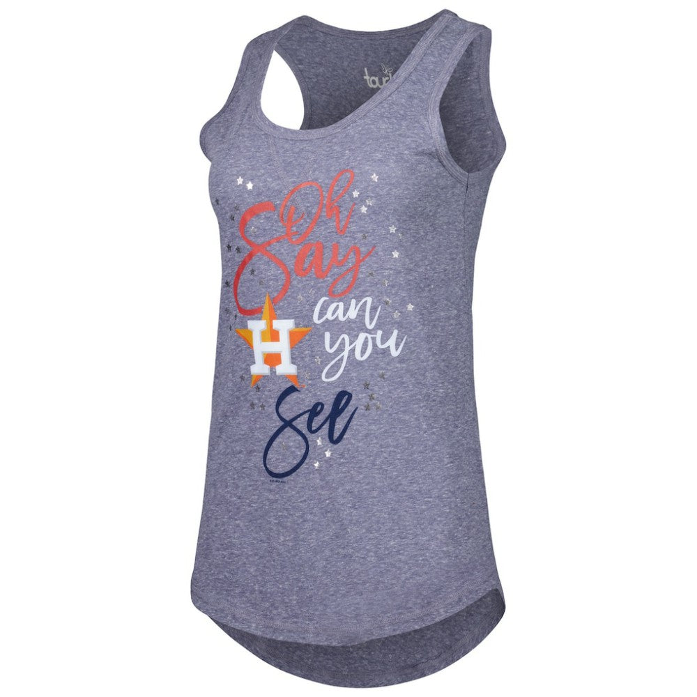 Houston Astros Touch Women's Americana Tri-Blend Racerback Tank Top - MLB Tanks