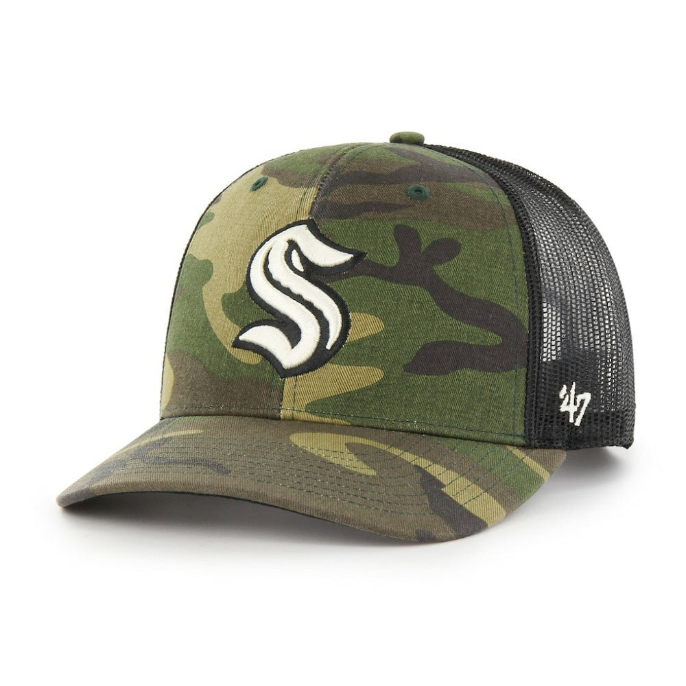 Seattle Kraken '47 Trucker Snapback Hat -  NHL Hats