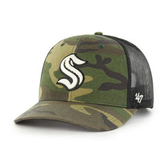 Seattle Kraken '47 Trucker Snapback Hat -  NHL Hats