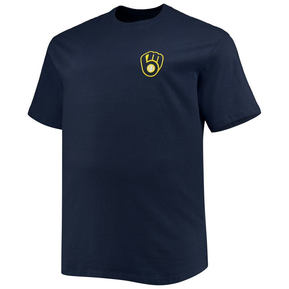 Milwaukee Brewers Big & Tall Father's Day #1 Dad T-Shirt - MLB T-shirts