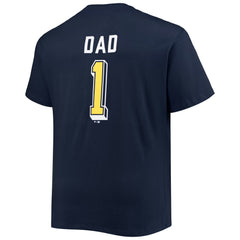 Milwaukee Brewers Big & Tall Father's Day #1 Dad T-Shirt - MLB T-shirts
