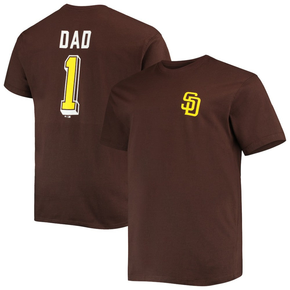 San Diego Padres Big & Tall Father's Day #1 Dad T-Shirt - MLB T-shirts
