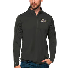Baltimore Ravens Antigua Tribute Quarter-Zip Lightweight Pullover Top | NFL Hot