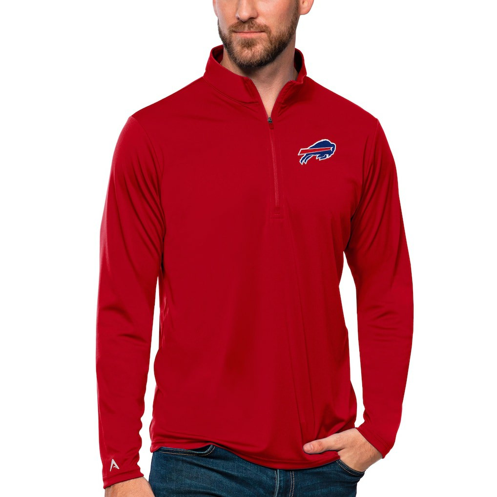 Buffalo Bills Antigua Tribute Quarter-Zip Lightweight Pullover Top | NFL Online