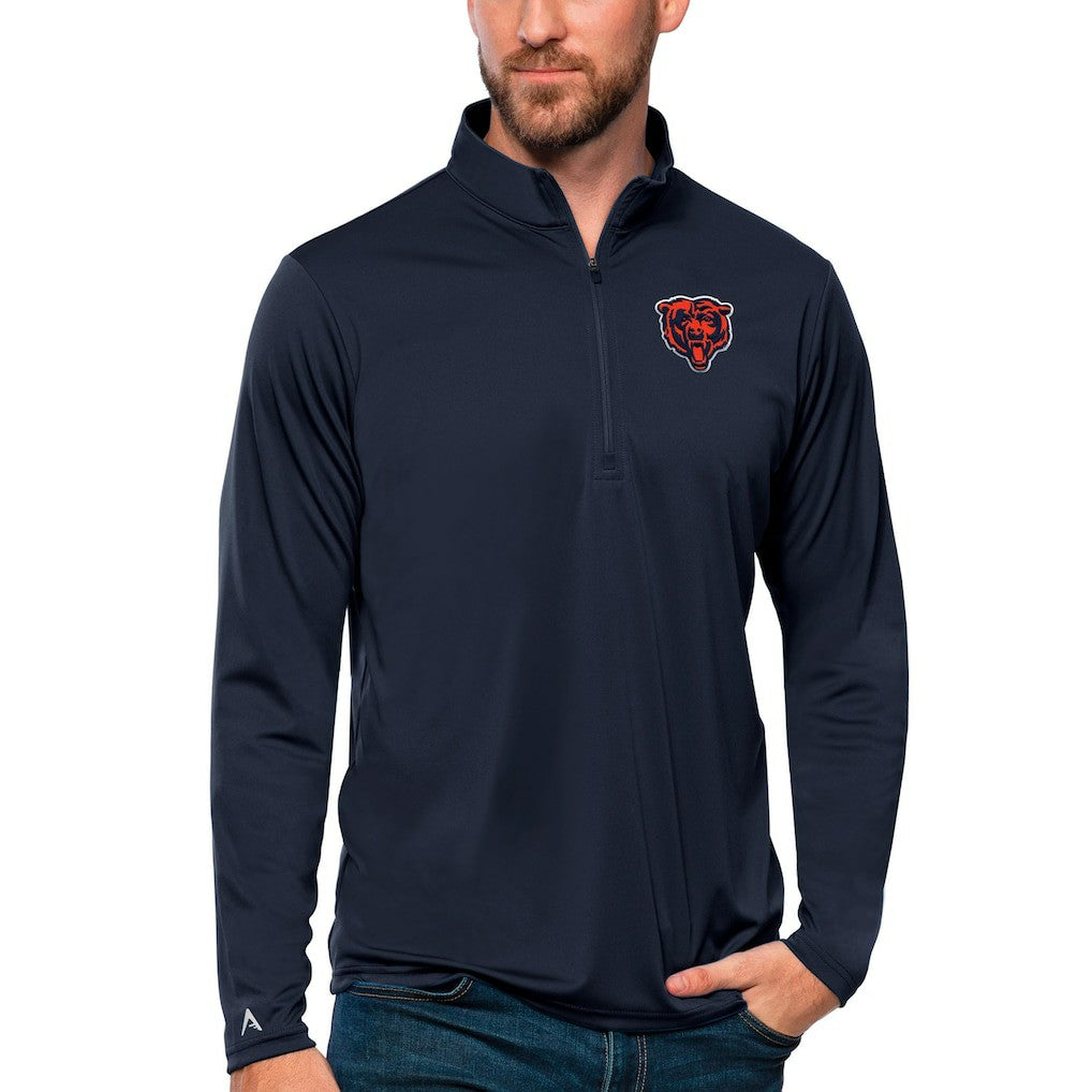 Chicago Bears Antigua Tribute Quarter-Zip Lightweight Pullover Top | NFL New