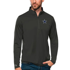 Dallas Cowboys Antigua Tribute Quarter-Zip Lightweight Pullover Top | NFL Outlet