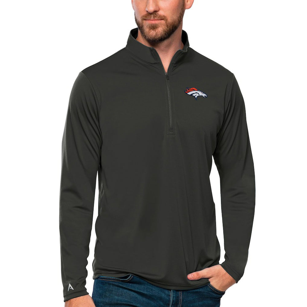 Denver Broncos Antigua Tribute Quarter-Zip Lightweight Pullover Top | NFL Outlet