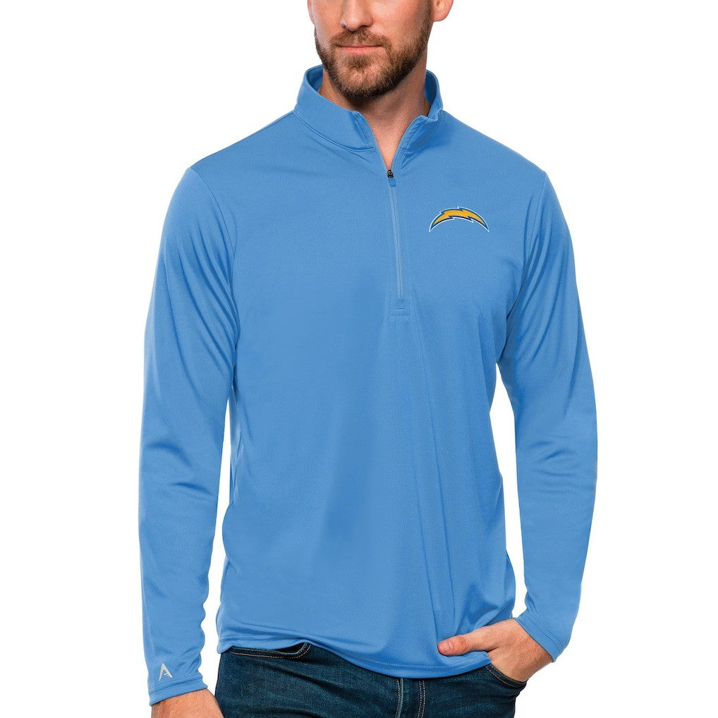 Los Angeles Chargers Antigua Tribute Quarter-Zip Lightweight Pullover Top | NFL Outlet