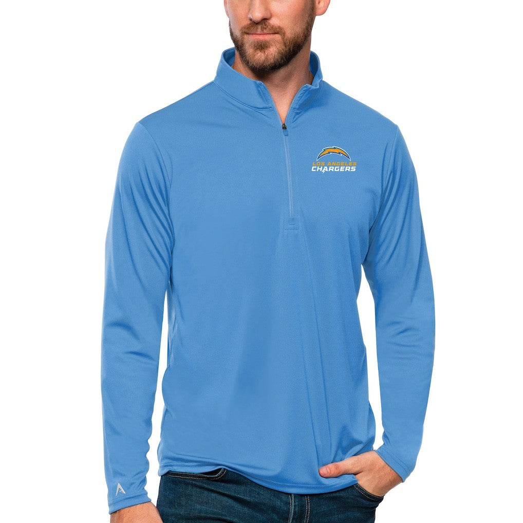 Los Angeles Chargers Antigua Tribute Quarter-Zip Lightweight Pullover Top | NFL Discount
