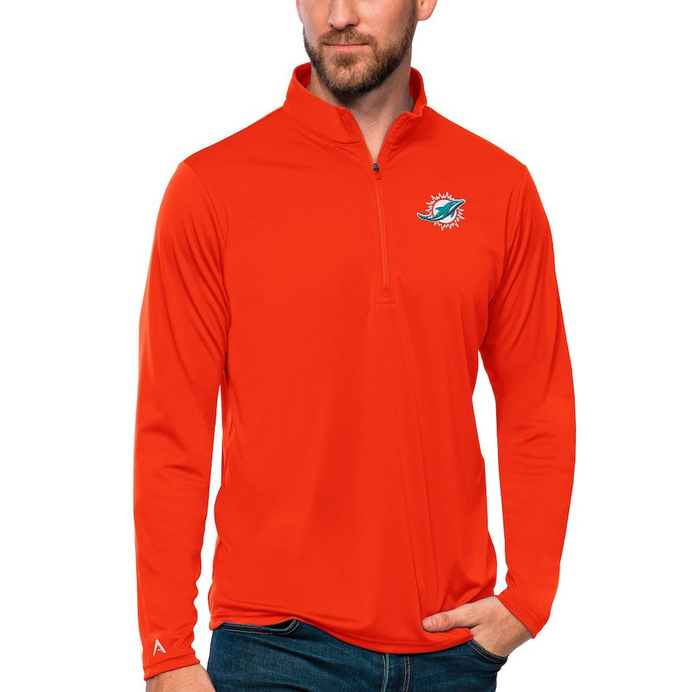 Miami Dolphins Antigua Tribute Quarter-Zip Lightweight Pullover Top | NFL Online