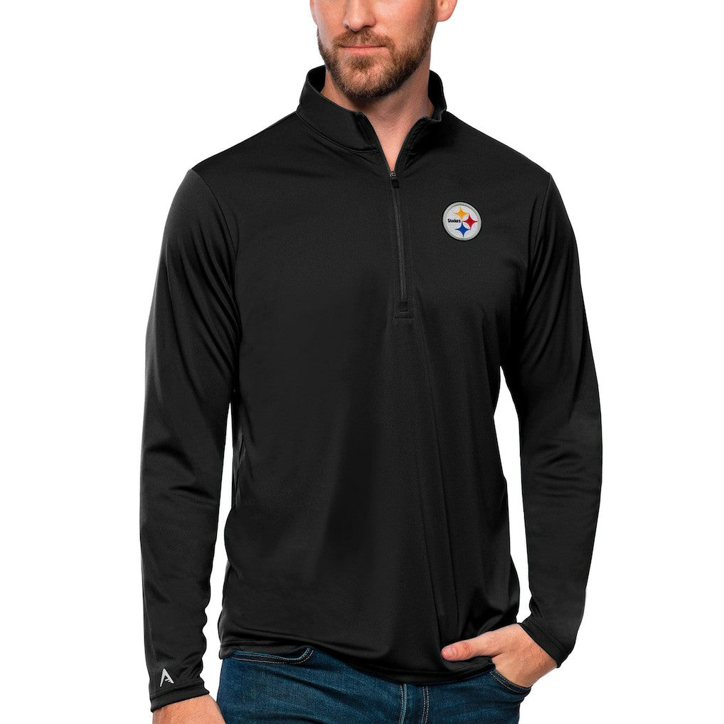 Pittsburgh Steelers Antigua Tribute Quarter-Zip Lightweight Pullover Top | NFL US