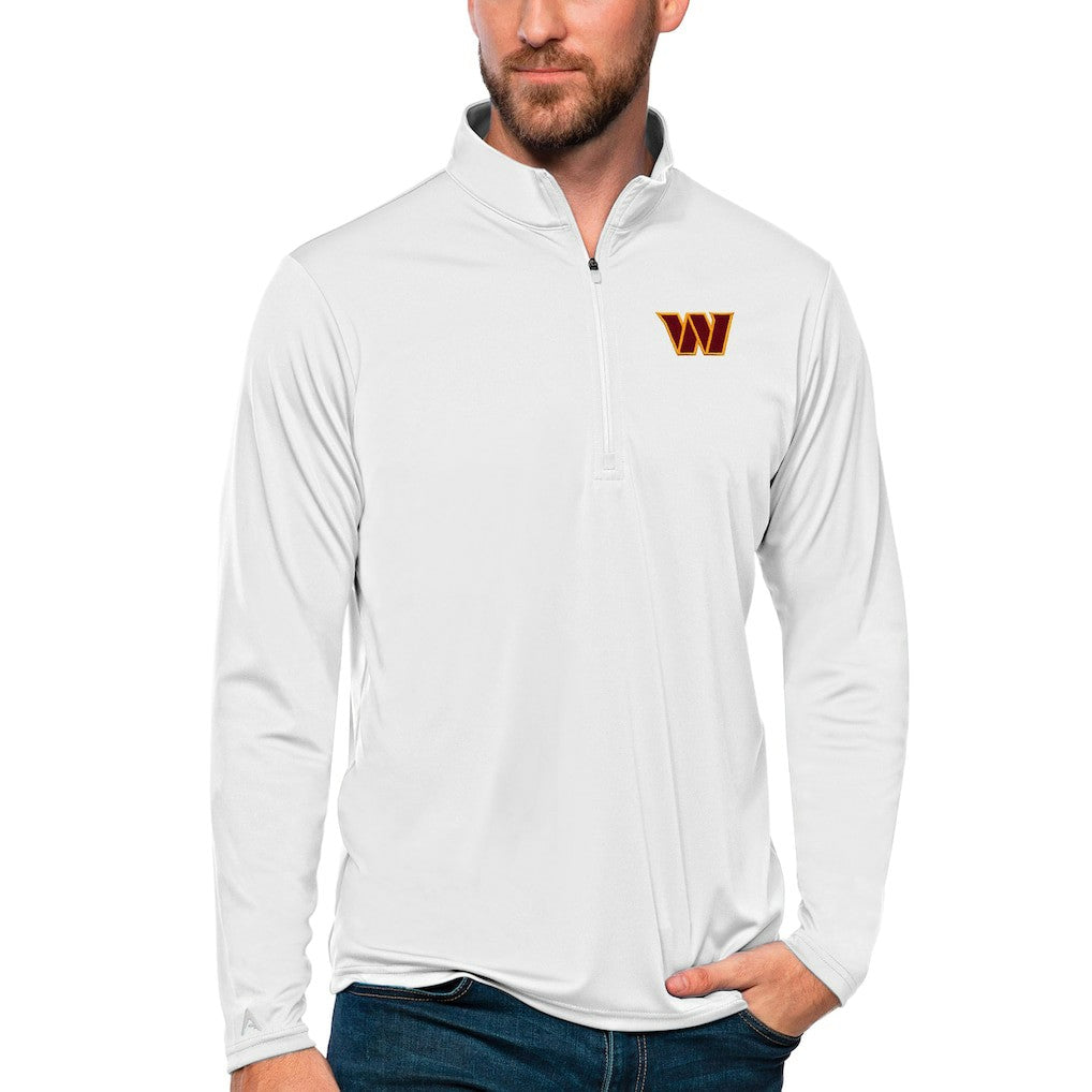 Washington Commanders Antigua Tribute Quarter-Zip Lightweight Pullover Top | NFL Hot