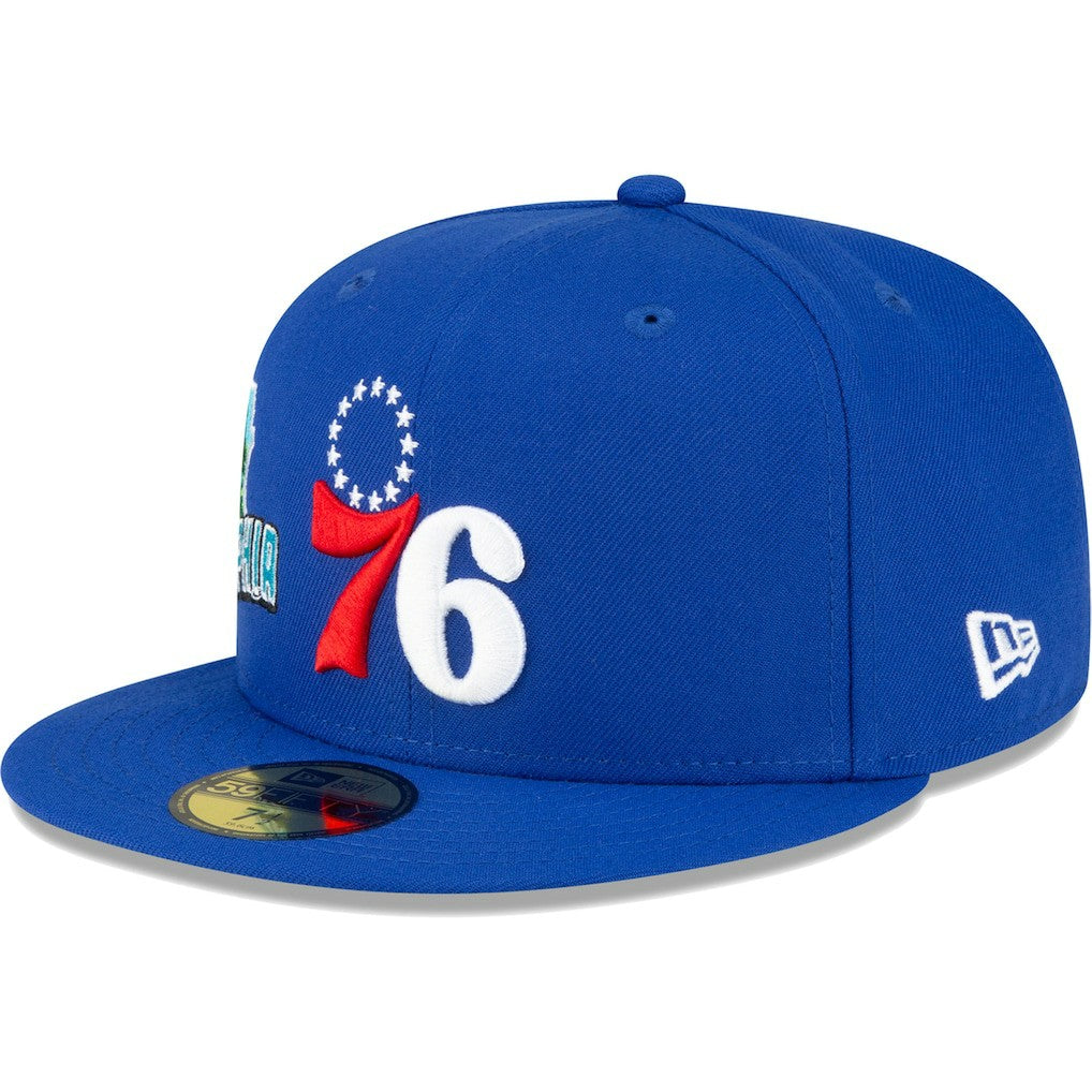 Royal Philadelphia 76ers Stateview 59FIFTY Fitted Hat | NBA