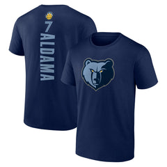 Navy Santi Aldama Memphis Grizzlies Playmaker Name & Number T-Shirt | NBA