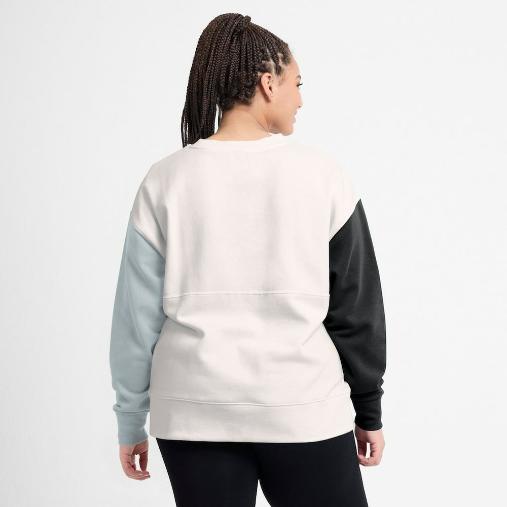 Las Vegas Raiders Women's Colorblock Primary Logo Pullover Sweatshirt | NFL Outlet