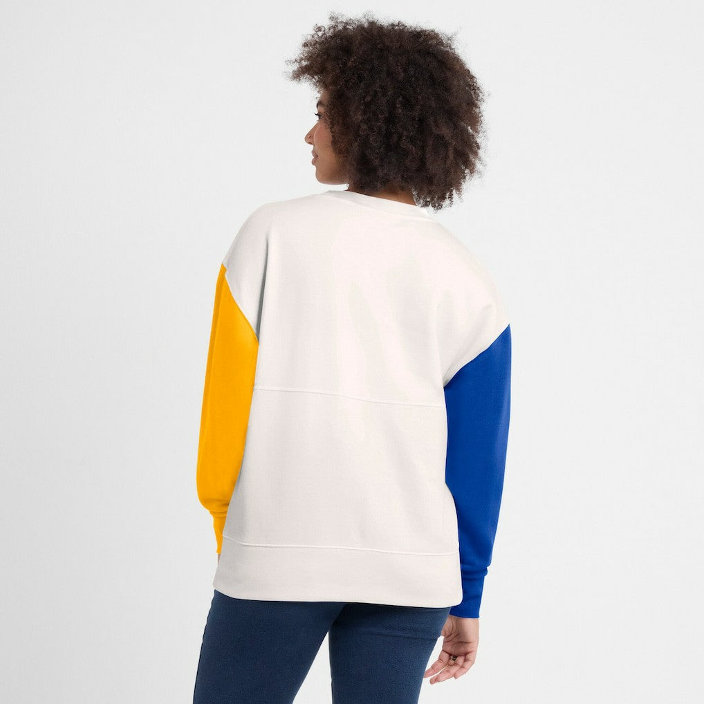 Los Angeles Rams Women's Colorblock Primary Logo Pullover Sweatshirt | NFL Online