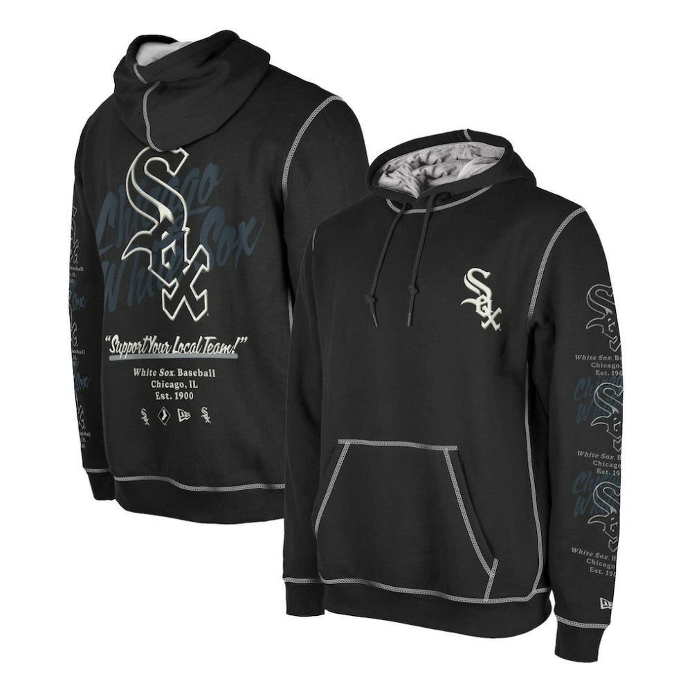 Chicago White Sox New Era Team Split Pullover Hoodie - MLB Hoodies