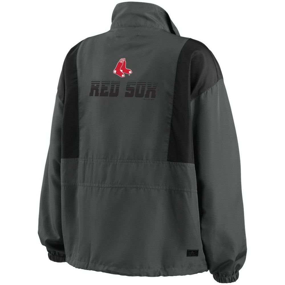 Boston Red Sox WEAR by Erin Andrews Women's Packable Half-Zip Jacket - MLB Jackets