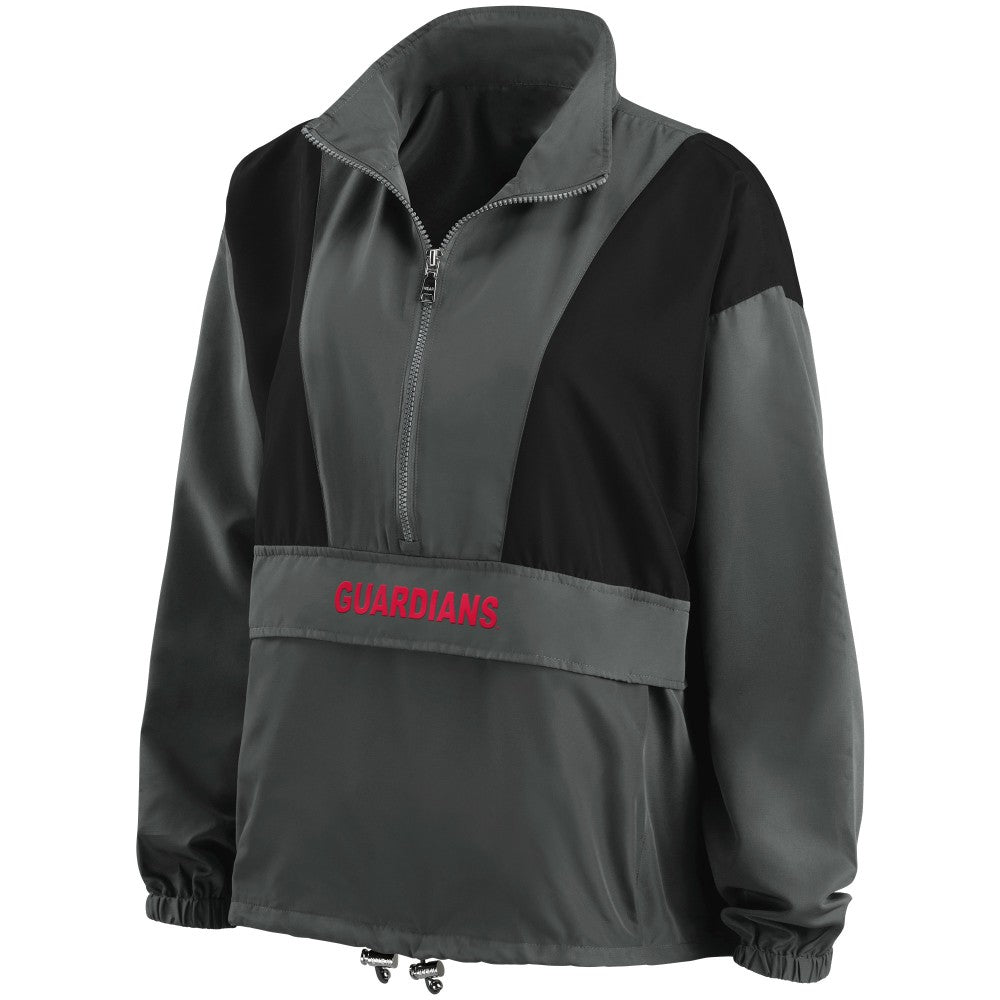 Cleveland Guardians WEAR by Erin Andrews Women's Packable Half-Zip Jacket - MLB Jackets