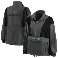 Chicago White Sox WEAR by Erin Andrews Women's Packable Half-Zip Jacket - MLB Jackets