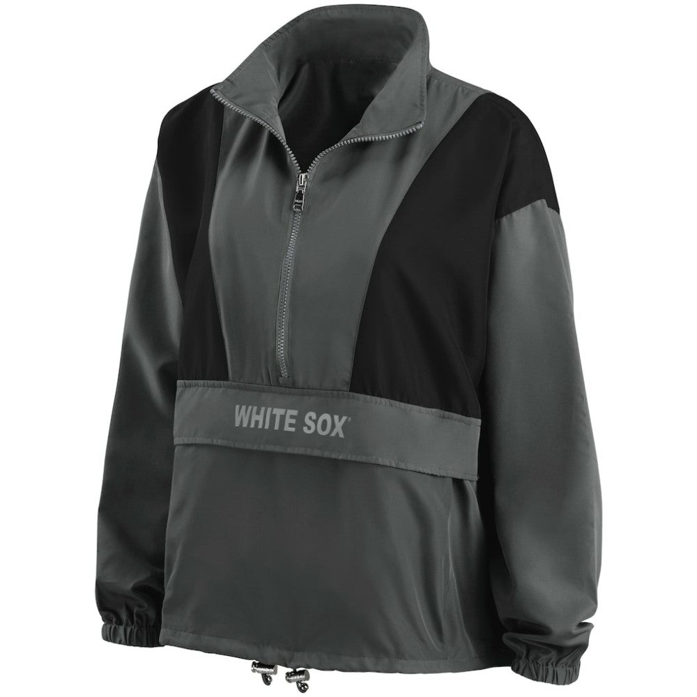 Chicago White Sox WEAR by Erin Andrews Women's Packable Half-Zip Jacket - MLB Jackets