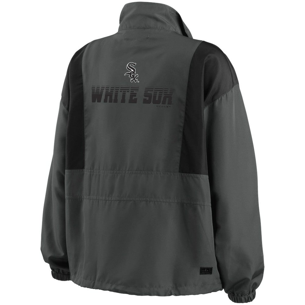 Chicago White Sox WEAR by Erin Andrews Women's Packable Half-Zip Jacket - MLB Jackets