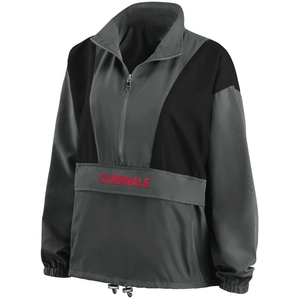 St. Louis Cardinals WEAR by Erin Andrews Women's Packable Half-Zip Jacket - MLB Jackets