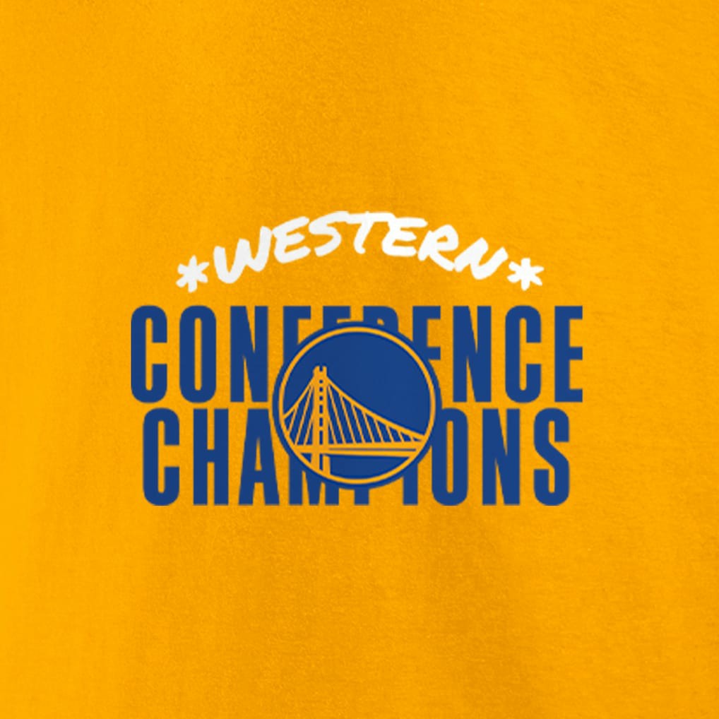 Gold Golden State Warriors Women's 2022 Western Conference Champions Balanced Attack Roster V-Neck T-Shirt sale | NBA