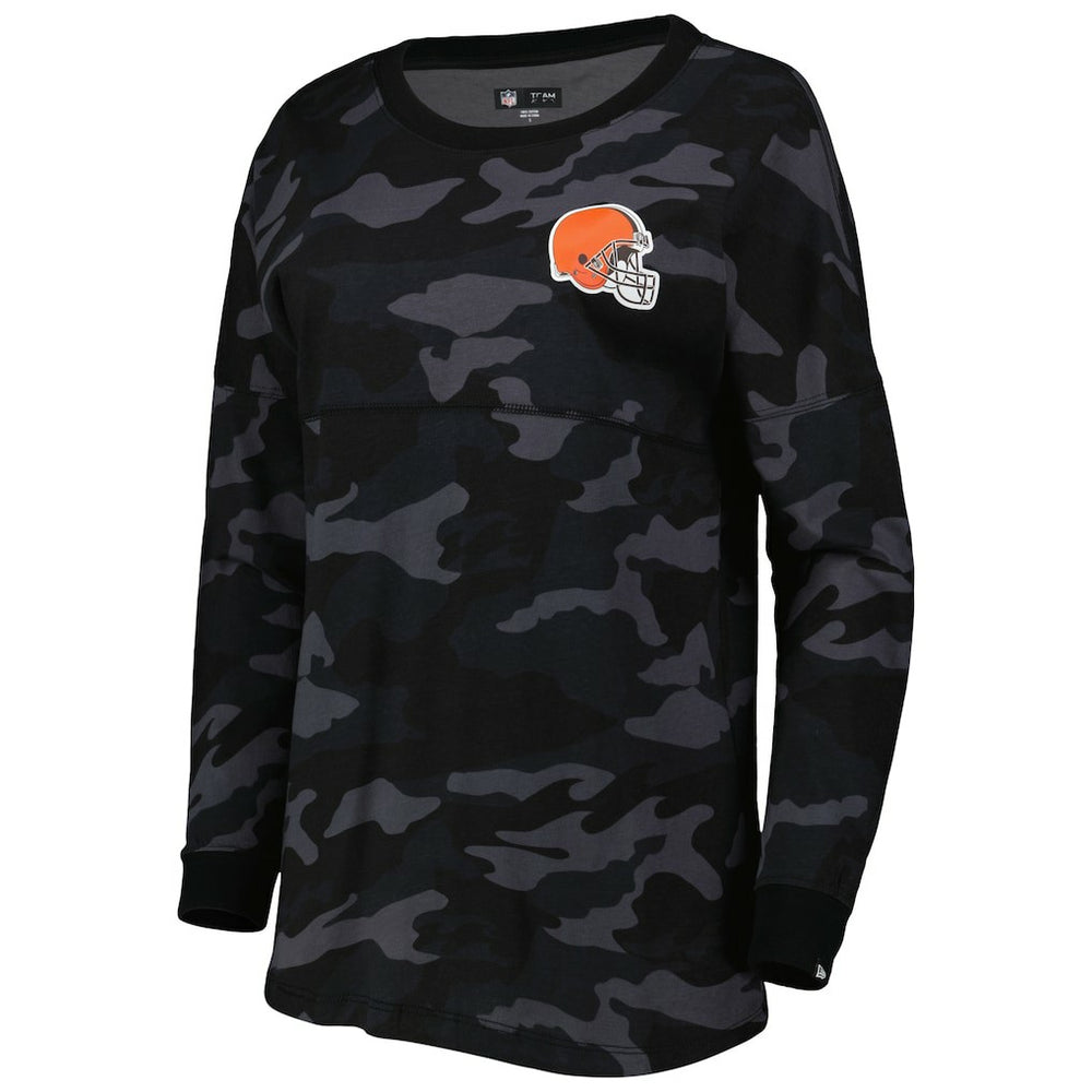 Cleveland Browns Women's Camo Long Sleeve T-Shirt | NFL Sale