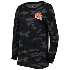 Cleveland Browns Women's Camo Long Sleeve T-Shirt | NFL Sale