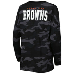 Cleveland Browns Women's Camo Long Sleeve T-Shirt | NFL Sale
