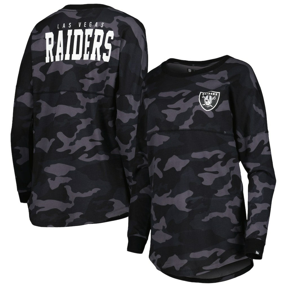 Las Vegas Raiders Women's Camo Long Sleeve T-Shirt | NFL Sale