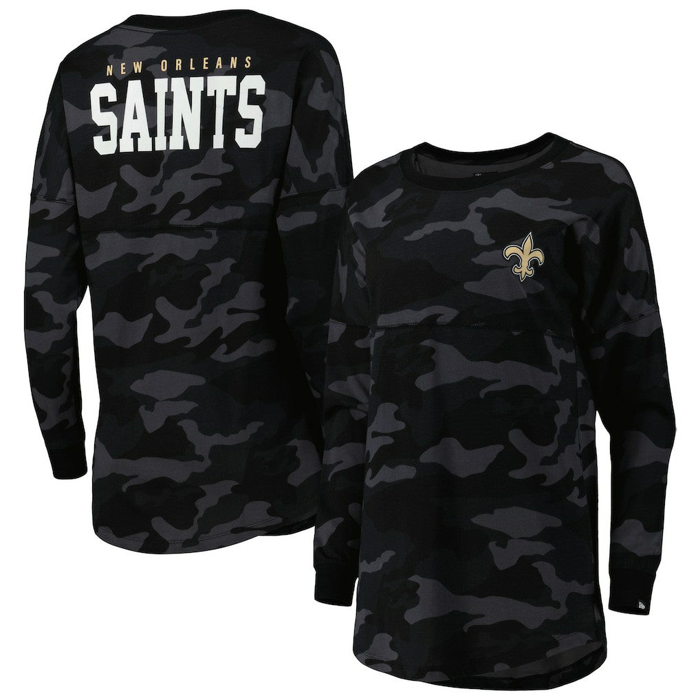 New Orleans Saints Women's Camo Long Sleeve T-Shirt | NFL Sale