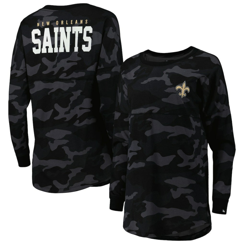 New Orleans Saints Women's Camo Long Sleeve T-Shirt | NFL Sale
