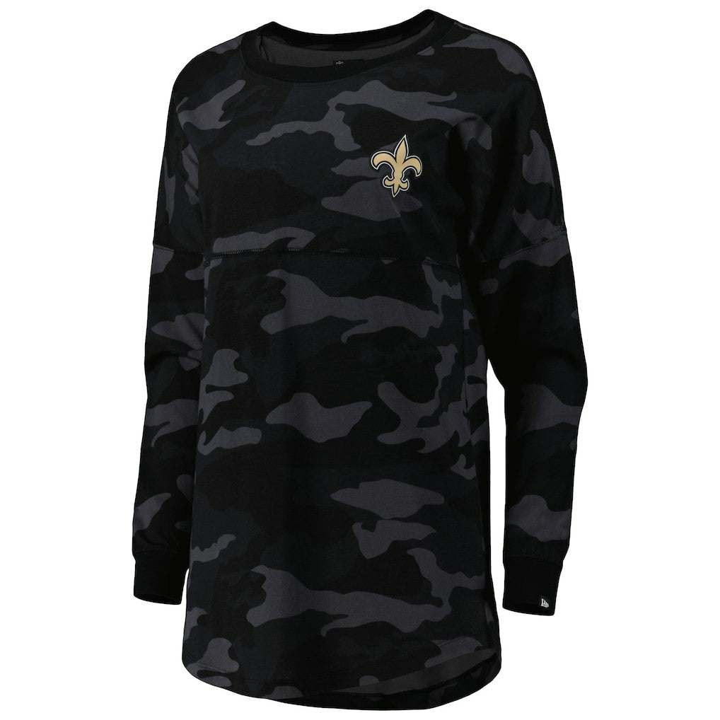 New Orleans Saints Women's Camo Long Sleeve T-Shirt | NFL Sale