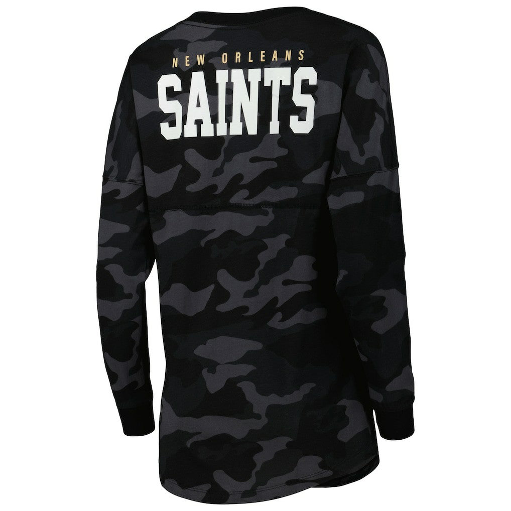 New Orleans Saints Women's Camo Long Sleeve T-Shirt | NFL Sale
