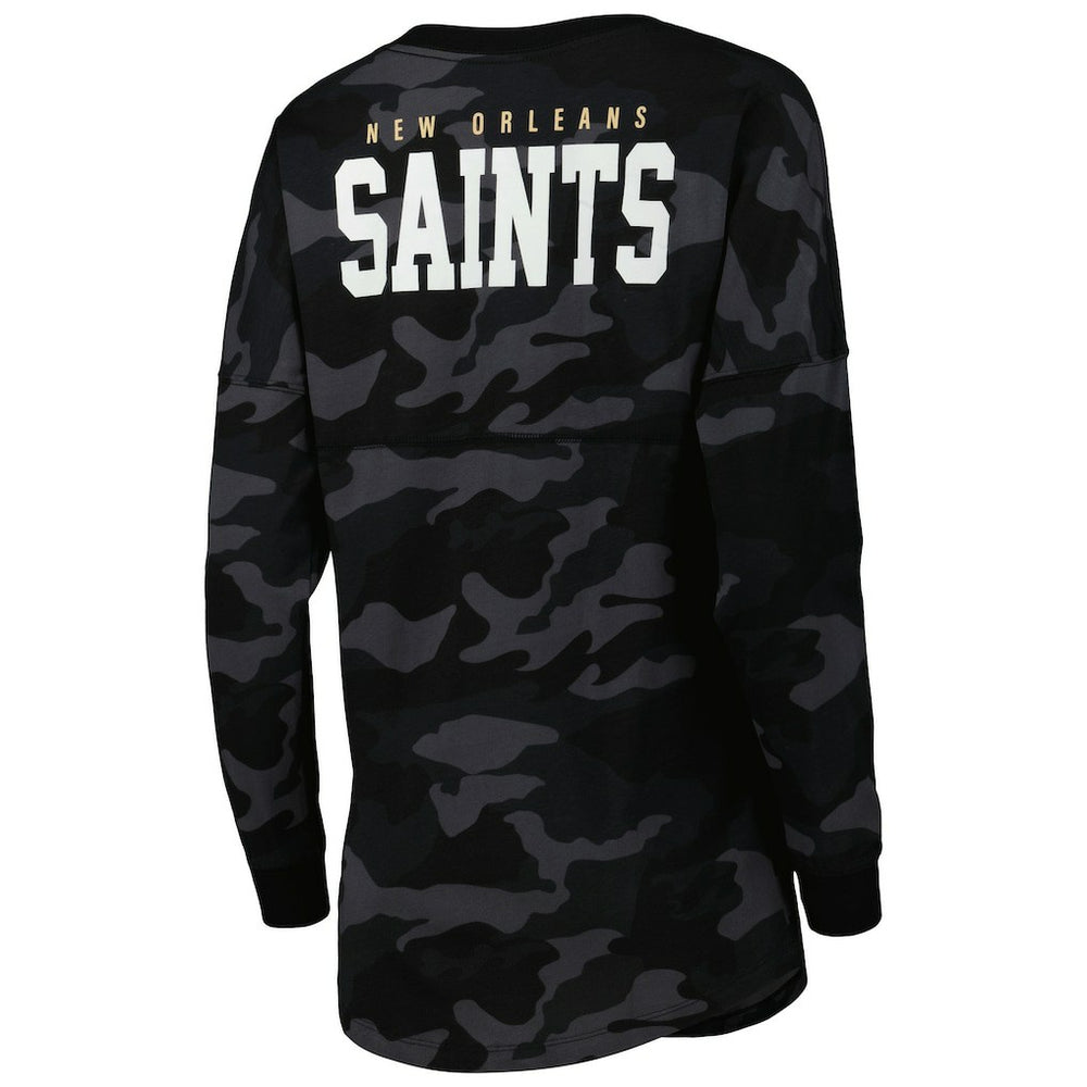 New Orleans Saints Women's Camo Long Sleeve T-Shirt | NFL Sale