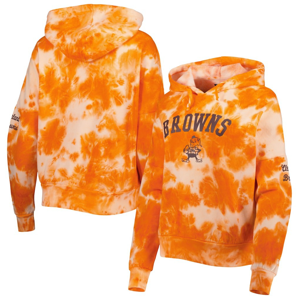 Cleveland Browns Women's Cloud Dye Fleece Pullover Hoodie | NFL On sale
