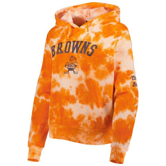 Cleveland Browns Women's Cloud Dye Fleece Pullover Hoodie | NFL On sale