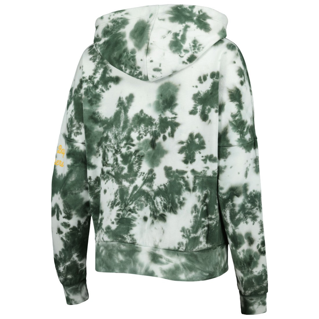 Green Bay Packers Women's Cloud Dye Fleece Pullover Hoodie | NFL Outlet