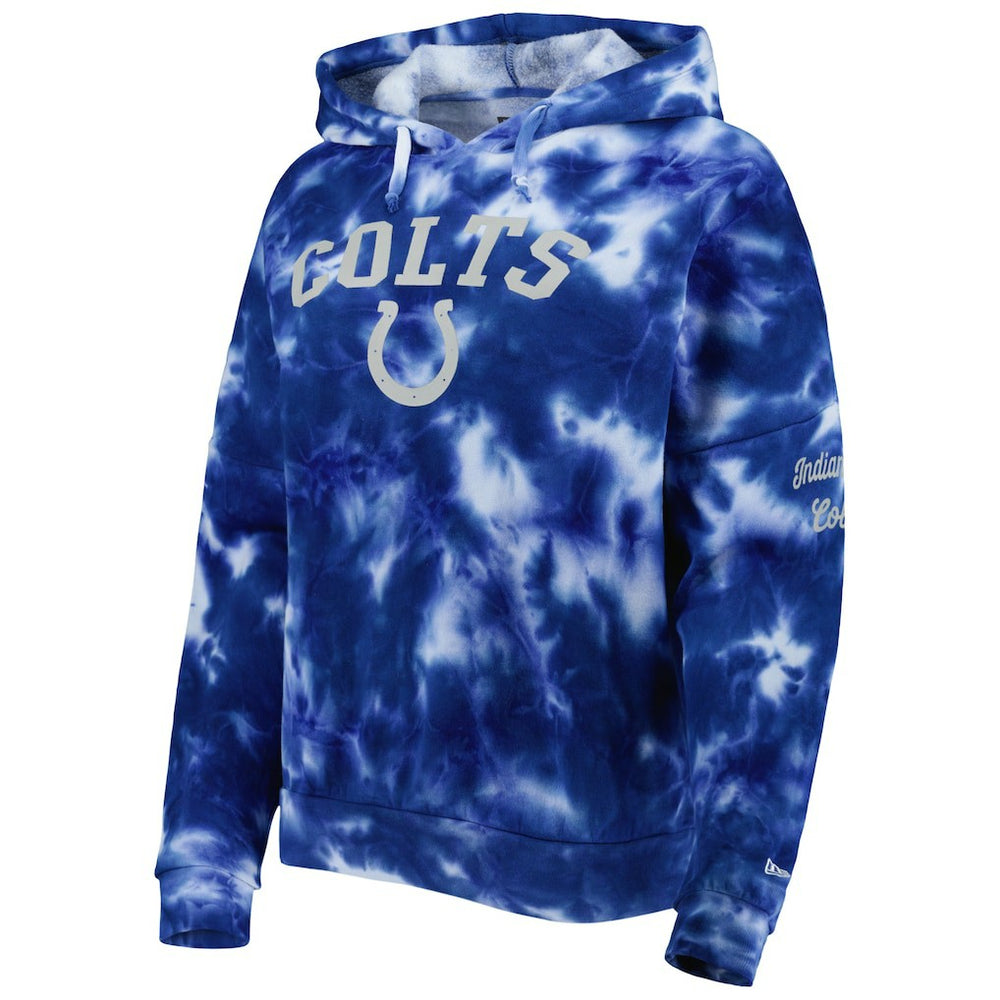 Indianapolis Colts Women's Cloud Dye Fleece Pullover Hoodie | NFL Outlet