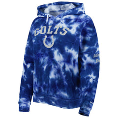 Indianapolis Colts Women's Cloud Dye Fleece Pullover Hoodie | NFL Outlet