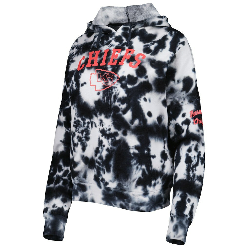 Kansas City Chiefs Women's Cloud Dye Fleece Pullover Hoodie | NFL New