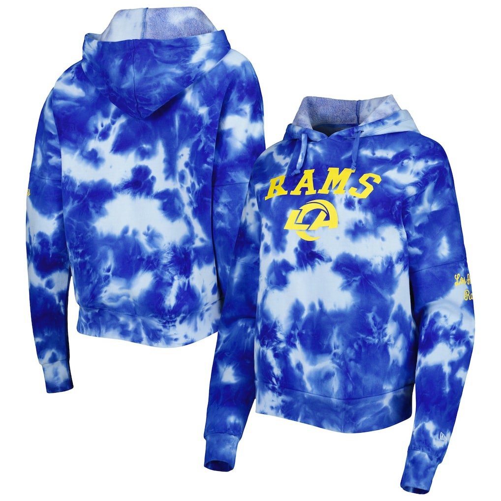 Los Angeles Rams Women's Cloud Dye Fleece Pullover Hoodie | NFL Sale