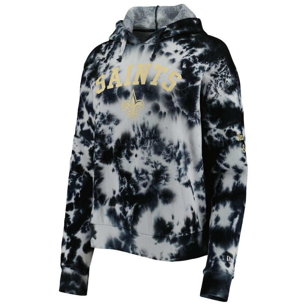 New Orleans Saints Women's Cloud Dye Fleece Pullover Hoodie | NFL Discount