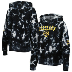 Pittsburgh Steelers Women's Cloud Dye Fleece Pullover Hoodie | NFL Hot