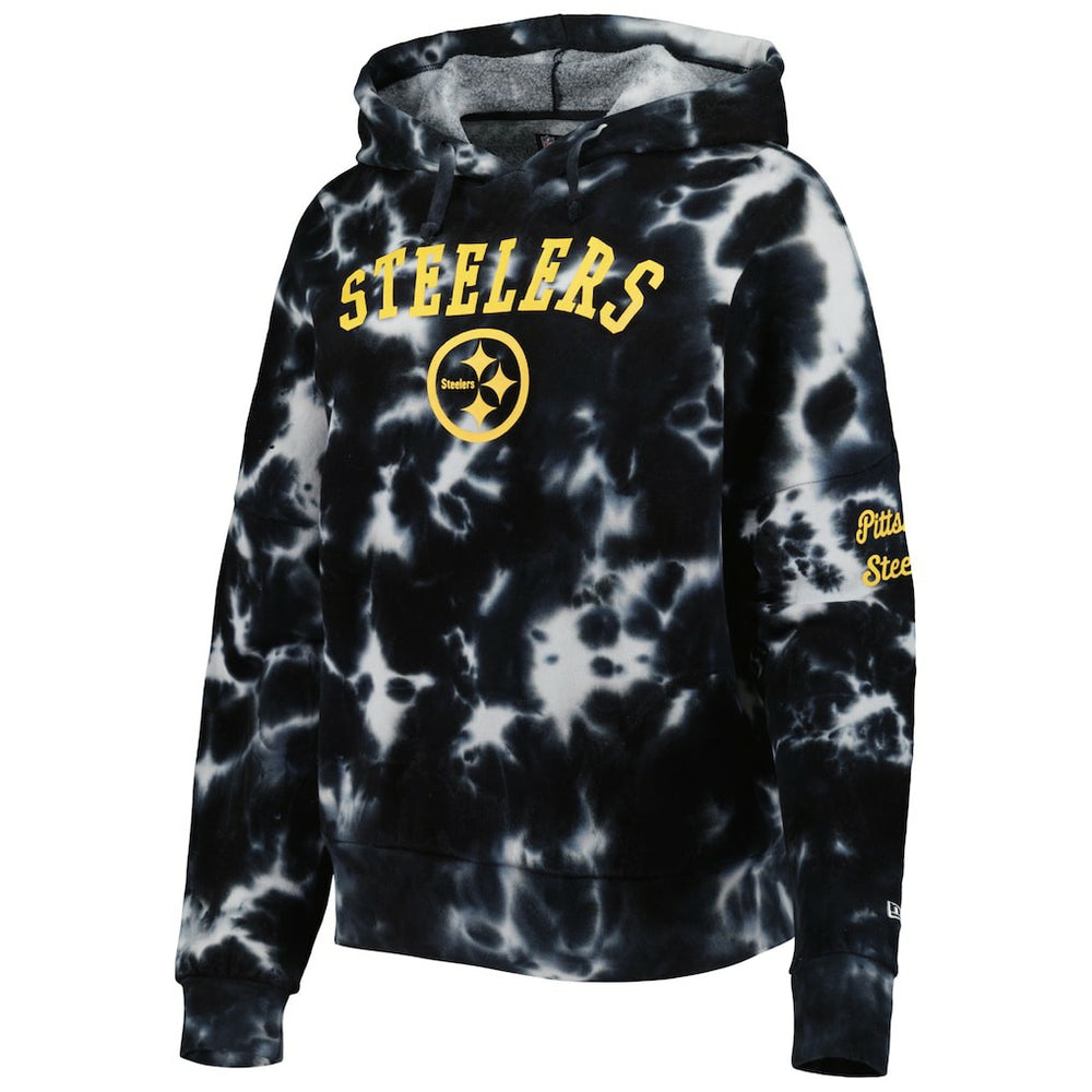 Pittsburgh Steelers Women's Cloud Dye Fleece Pullover Hoodie | NFL Hot